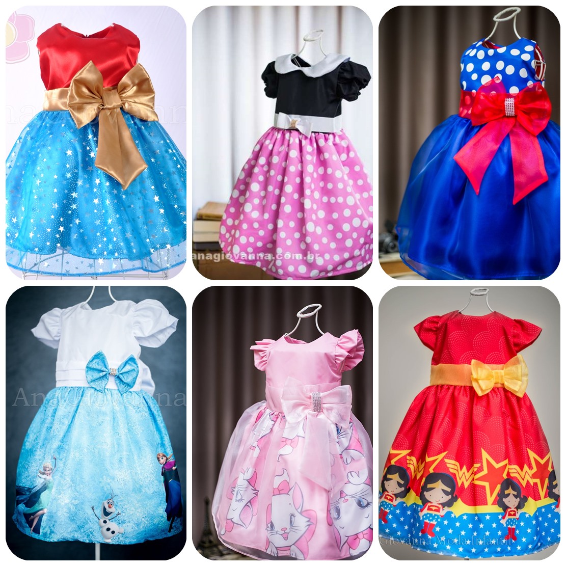 vestido personagem infantil