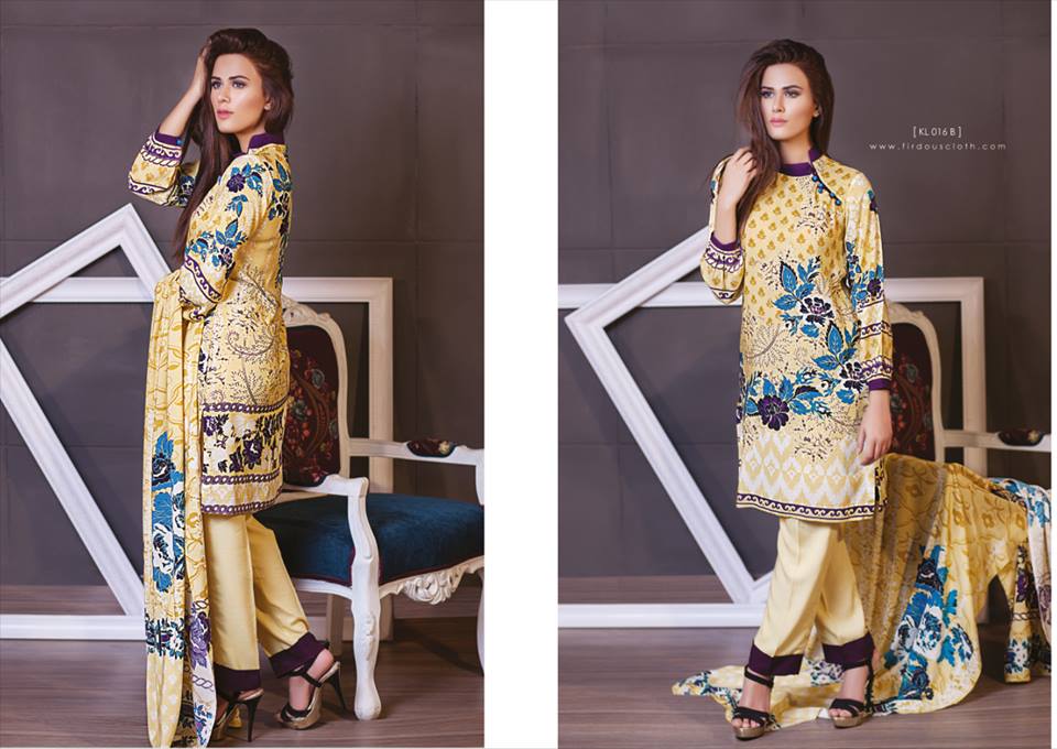 Firdous Fashion New Korean Linen Dresses Of Winter 2017 VolII