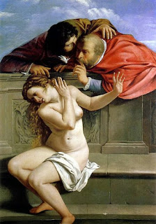 Susanna and the Elders by Artemisia Gentileschi violence and women