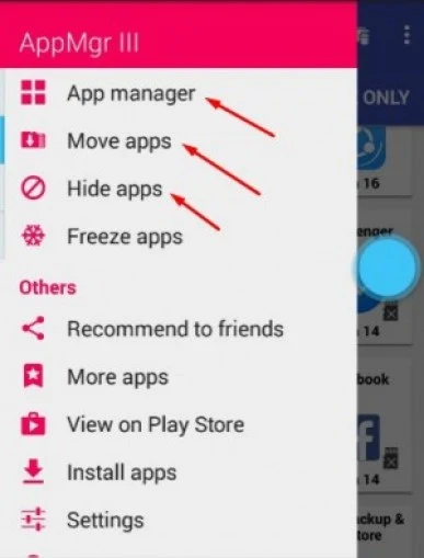 تطبيق AppMgr Pro III لنقل التطبيقات و الألعاب للذاكرة الخارجيه بدون روت