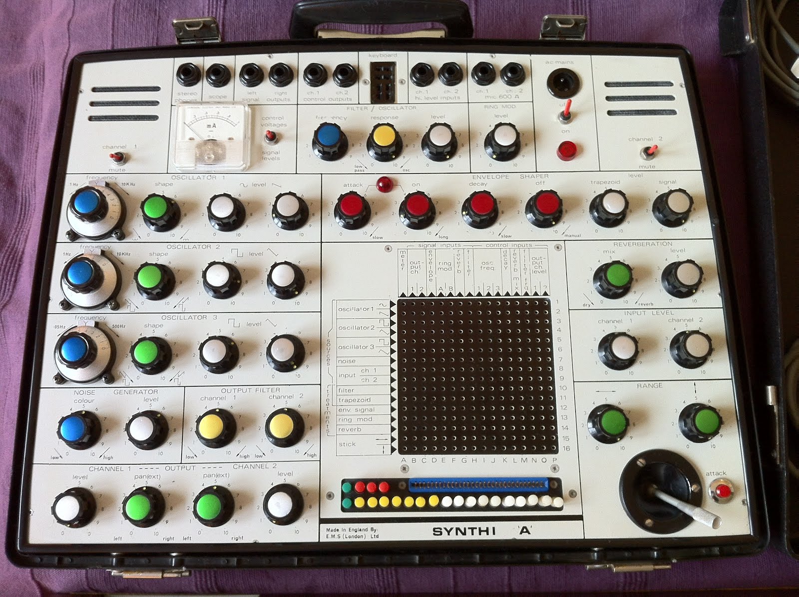 Matrixsynth Ems Synthi A Vintage Synth Dk1 Cricklewood Keyboard Sn 3416