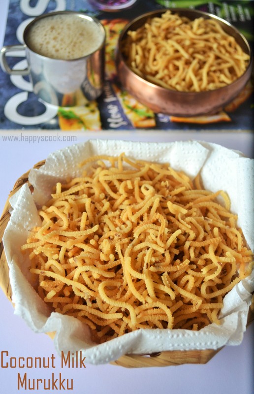 Coconut Milk Murukku Recipe Thengaipal Murukku Diwali Special