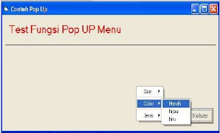 VB Tutorial - Membuat Pop Up Menu dengan Visual Basic 6.0 ~ Apa Aja Boleh