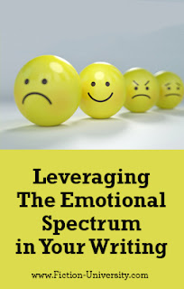 Leveraging The Emotional Spectrum In Your Writing by Bonnie Randall for Janice Hardy’s Fiction University