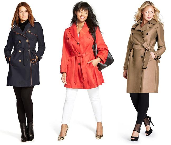 Shapely Chic Sheri Plus Size Fashion and Style Blog for Curvy Women 20+ PlusSize Trench Coats