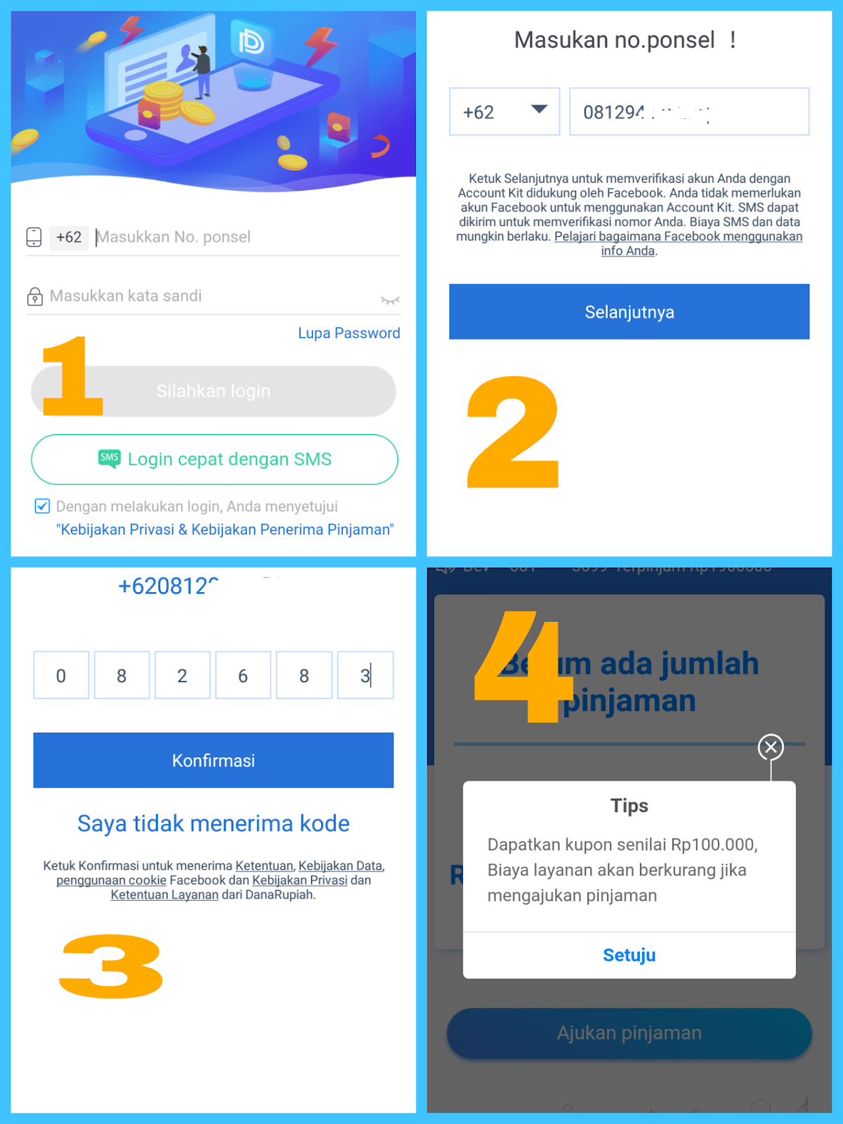 Cara Dapat pinjaman online dan Uang 150 ribu dari Danarupiah Mahir Oprek
