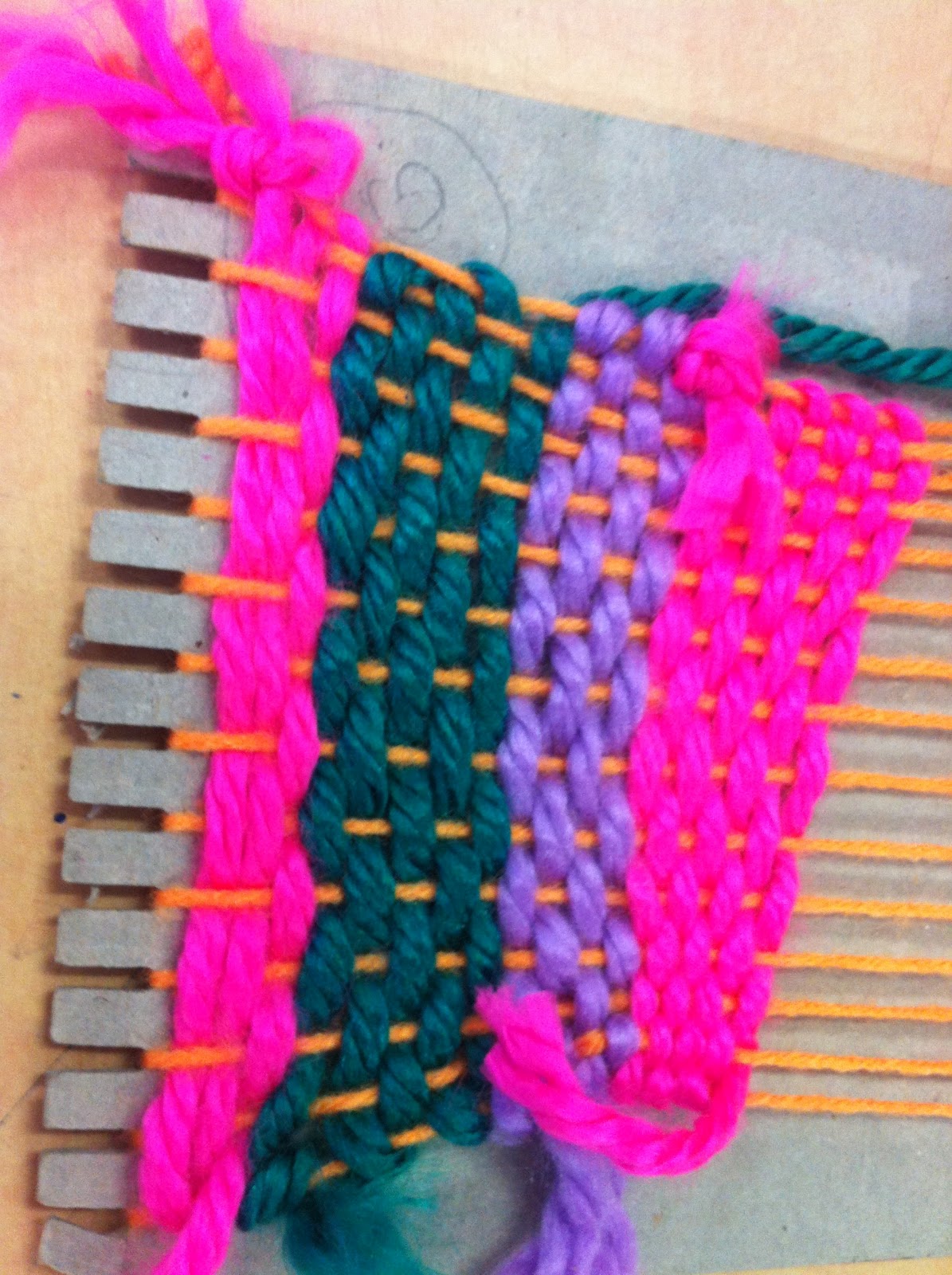 B. Creative Weaving with cardboard loom boards