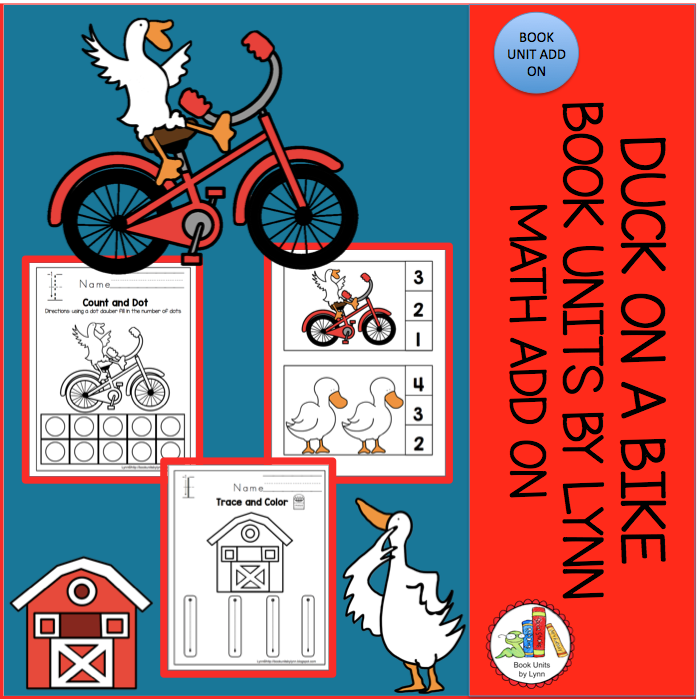 DUCK ON A BIKE Book Units by Lynn