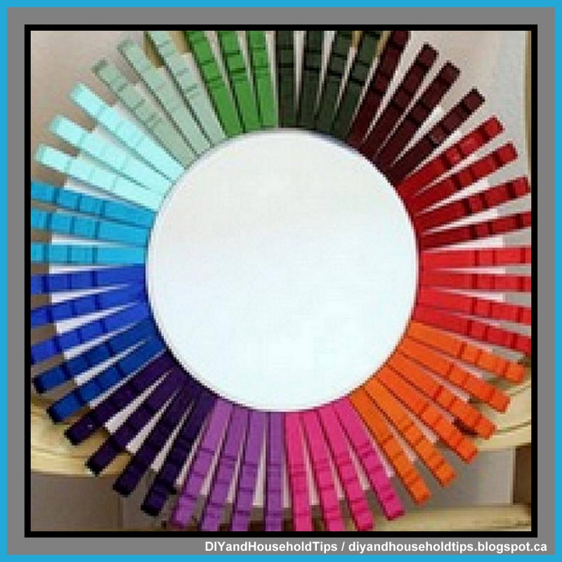 DIY And Household Tips Turn Dollar Store Clothespins Into A Colorful