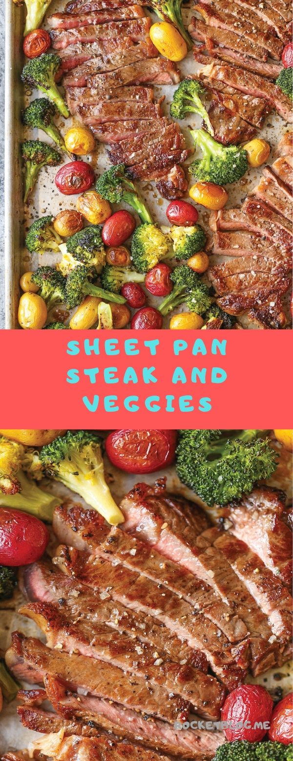 SHEET PAN STEAK AND VEGGIES Foods for healthy diets