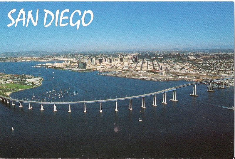 Travels with postcards around the world SAN DIEGO