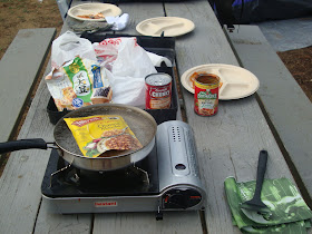 cooking outdoors, camping stove, tent, catalina island