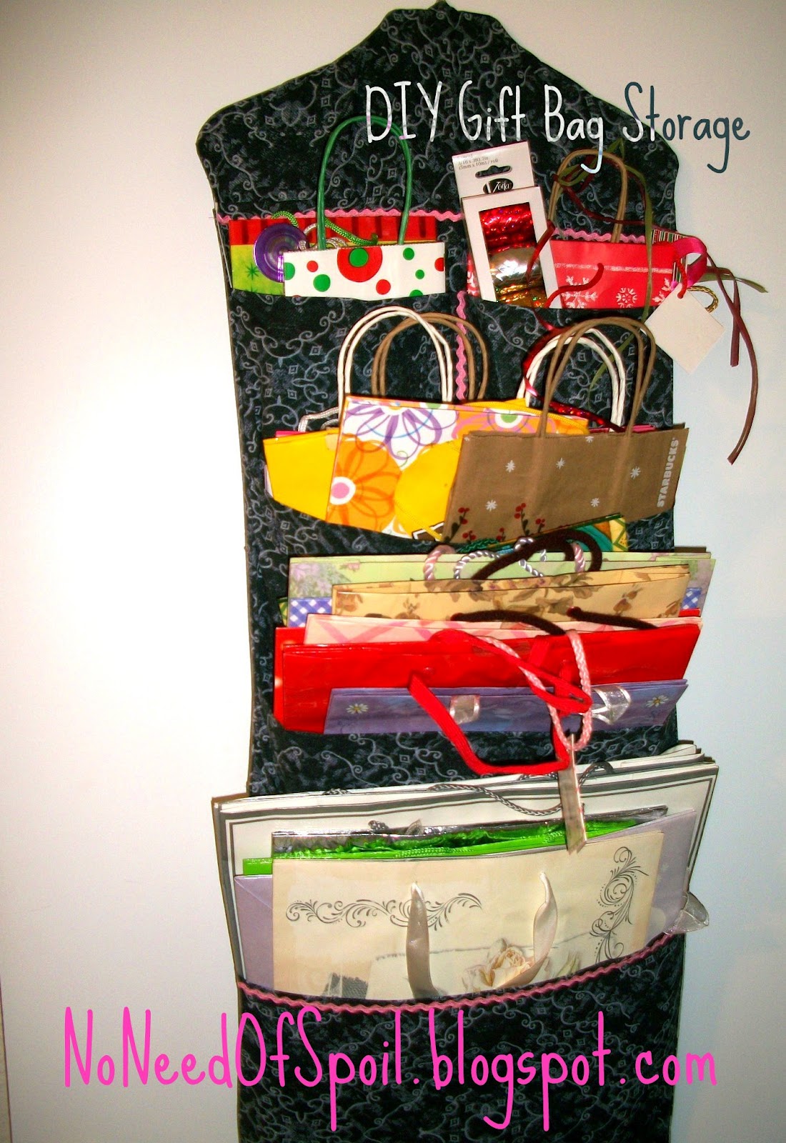 No Need Of Spoil DIY Gift Bag Storage Tutorial