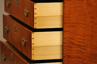 tiger maple chest drawers