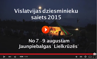Vislatvijas Dziesminieku saiets 2015 Jaunpiebalgā, Lielkrūzēs - video
