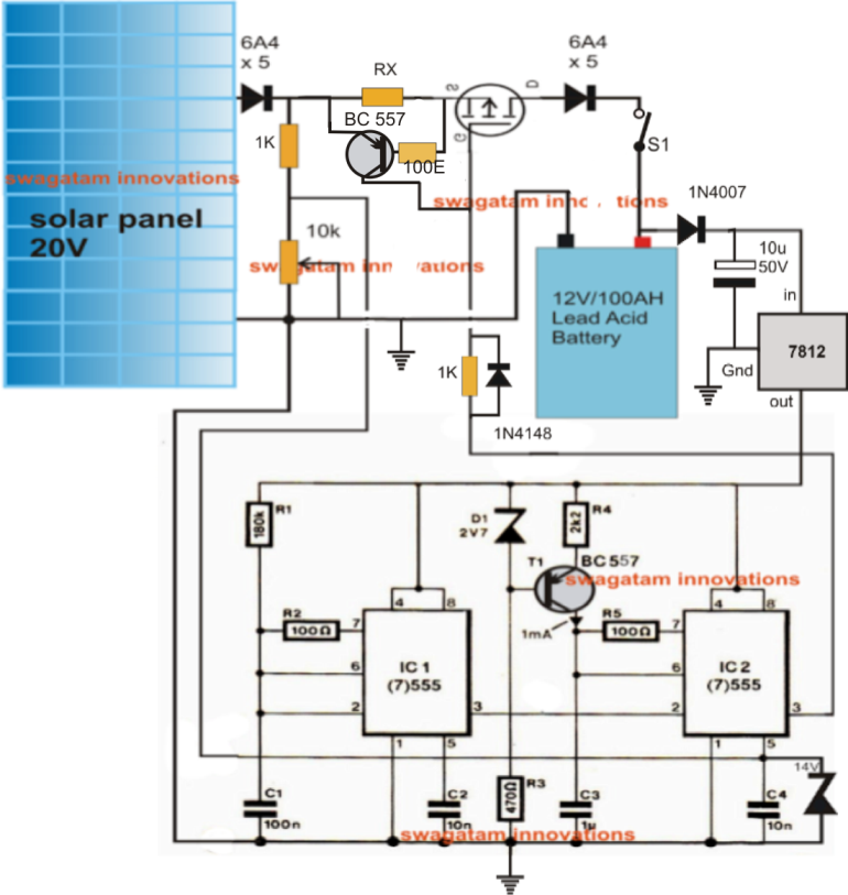 Simple Solar MPPT Circuit Using IC555 - PWM Maximum Power Point Tracker