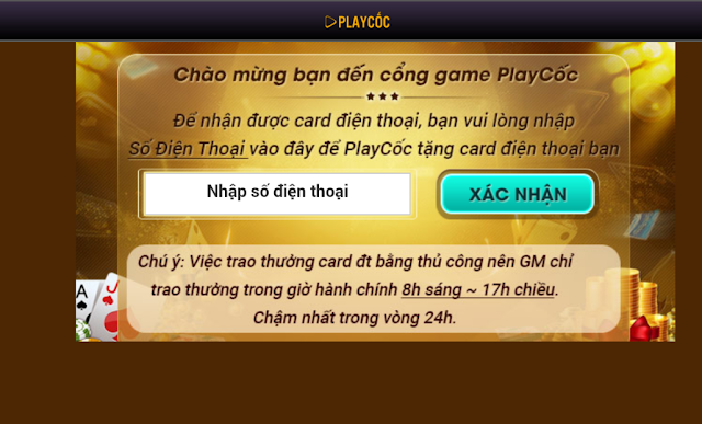 Hướng dẫn nhận 10K thẻ cào miễn phí từ game bài PlayCoc, kiem the cao, kiếm thẻ cào, kiemthecao.com