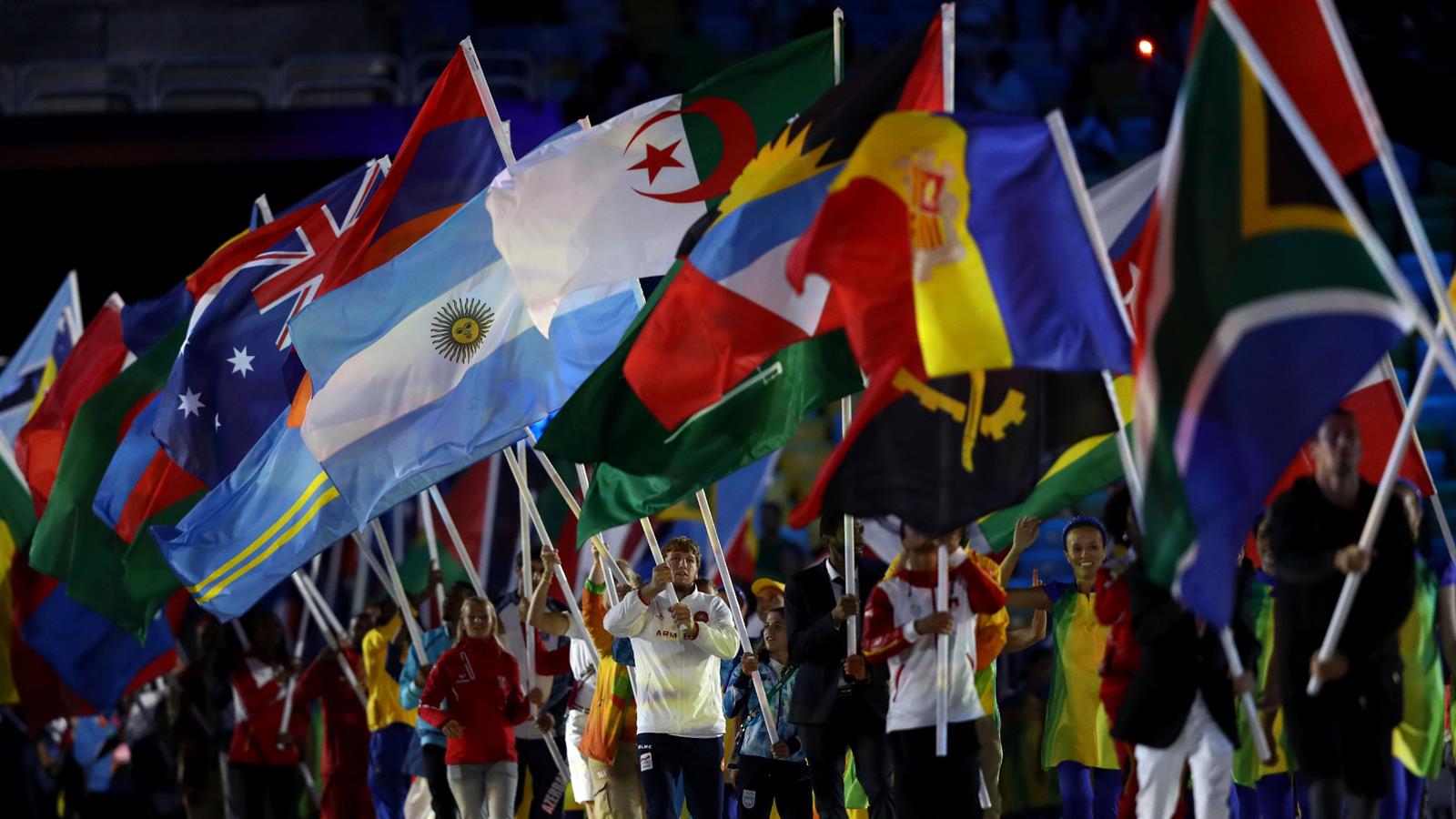 Игры стран сочи. Олимпийские игры 2016 участники. Флаги стран Олимпийских игр. Олимпийские игры парад всех стран.
