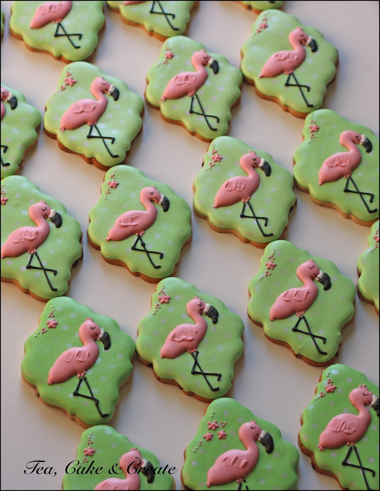 Tea, Cake & Create Flamingo Cookies