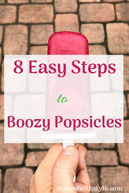 8 steps for easy boozy popscicles