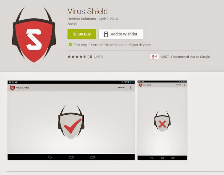First Paid Fake Android Antivirus App Downloaded 10,000 times from Google Play Store