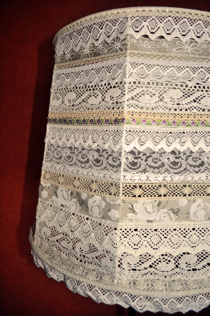 Lace Lampshade 20 - Taupe - Solar Lantern main image 1
