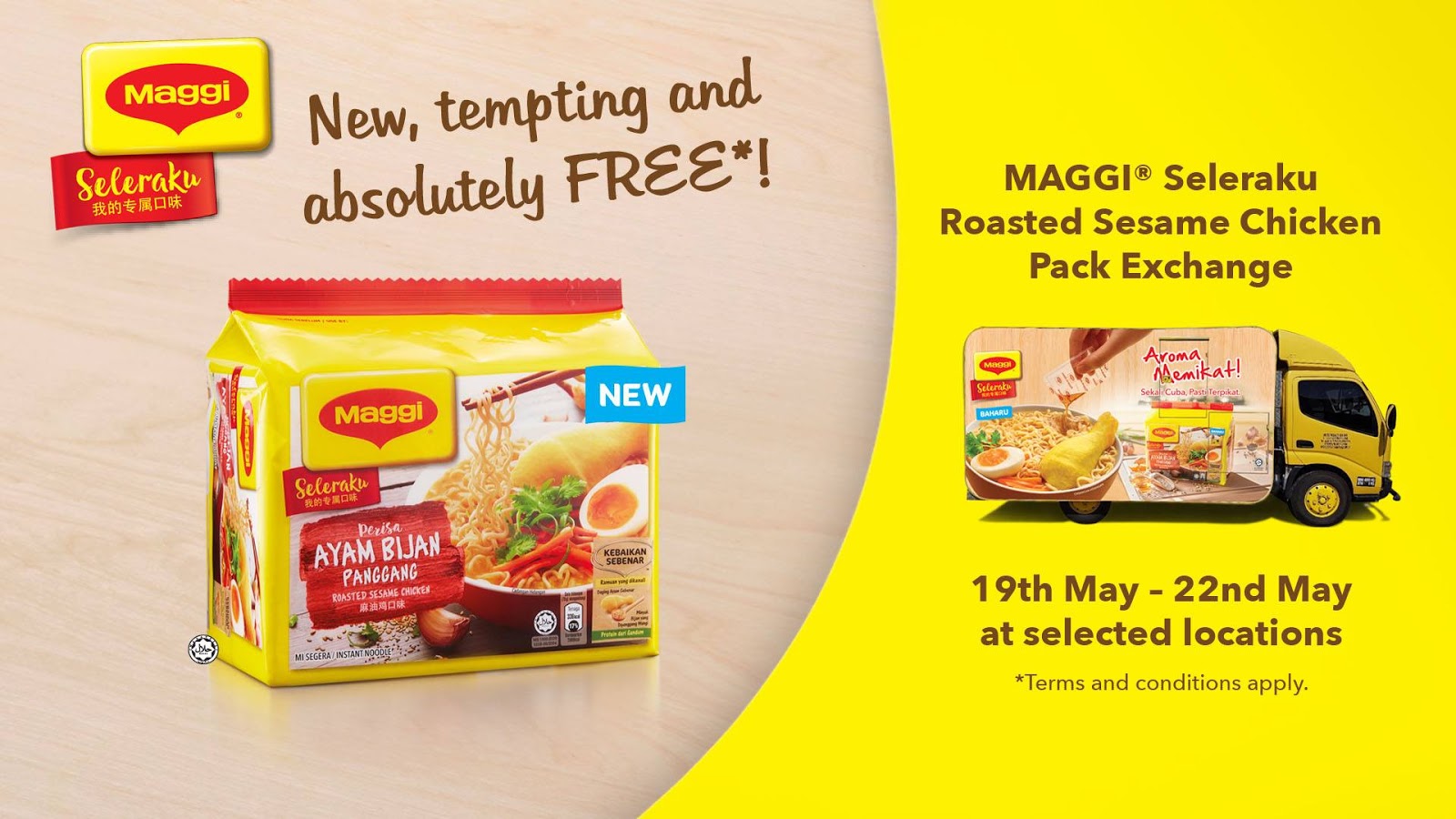 FREE MAGGI Seleraku Roasted Sesame Chicken Pack Exchange