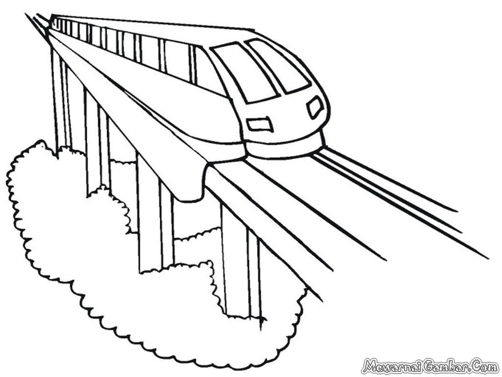 Mewarnai Gambar Kereta Api Mewarnai Gambar  Motorcycle 