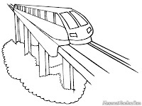 Mewarnai Gambar Kereta Api Mewarnai Gambar