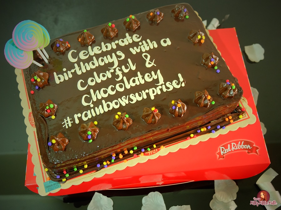 Red Ribbon Rainbow Dedication Cake Dear Kitty Kittie Kath Top