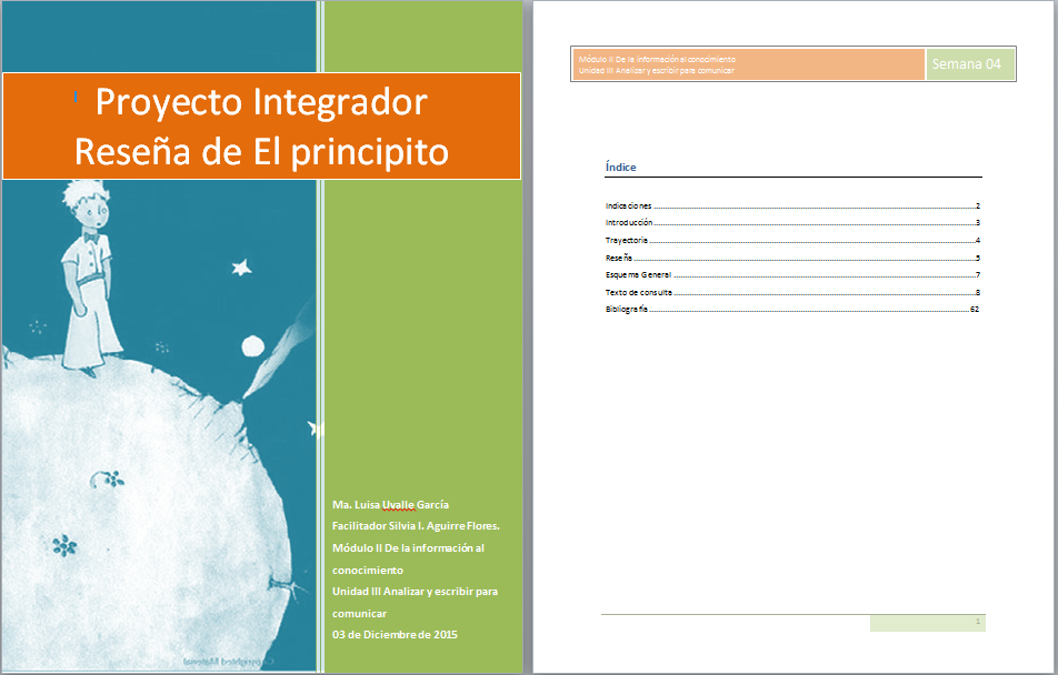 Actividades Prepa en Línea: Módulo 2 Semana 4 Proyecto integrador