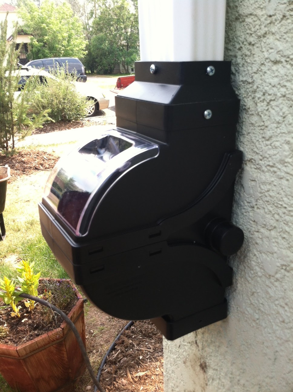 live in the current stenciled rain barrel tutorial