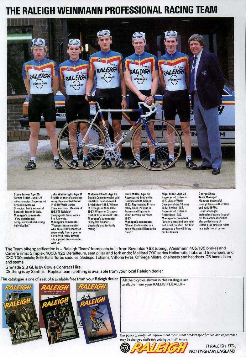 CATALOGUES RALEIGH RALEIGH 1984