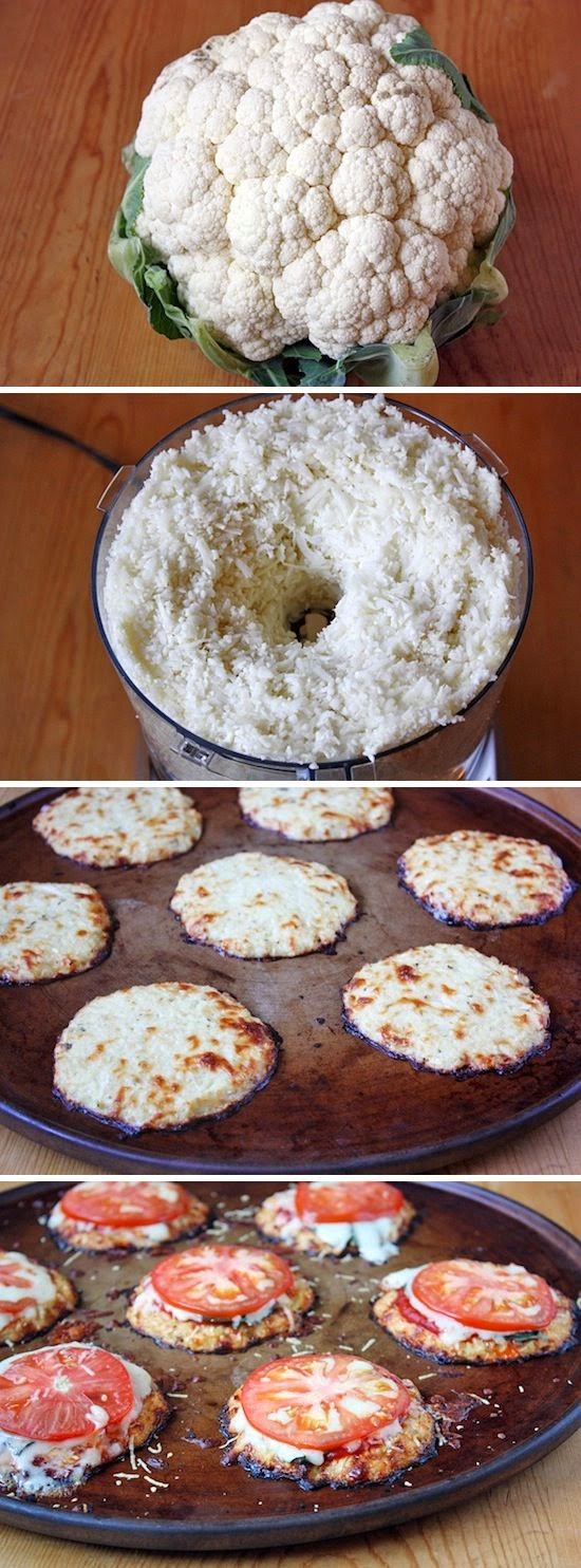 Mini Cauliflower Pizza Crusts Best Recipes On The Web