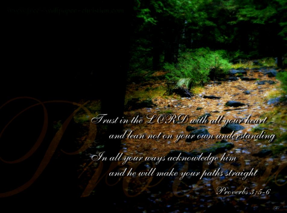 Christian Desktop Backgrounds Proverbs 3 5 6