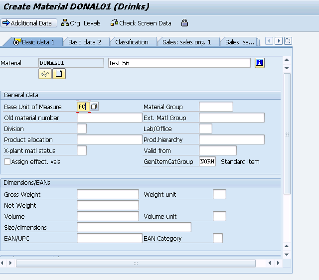 SAP TECH Uploading the Master records(MM01) to SAP System using Call