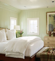 mint bedroom walls paint pale wall bedrooms colors painted pastel pistachio bed bedding month august colored cottage cream pillows master