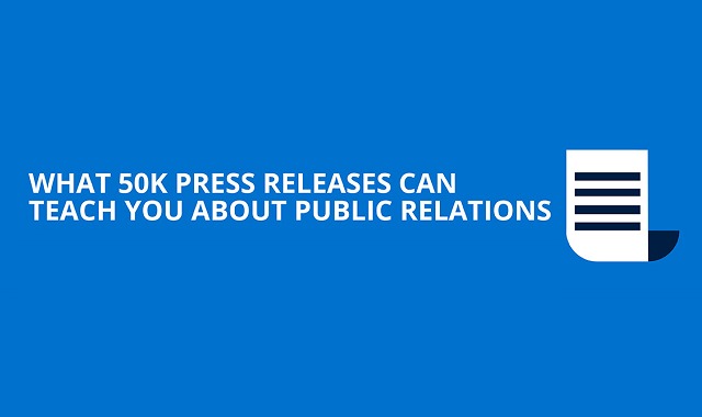 What 50k Press Releases Can Teach You About Public Relations