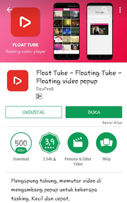 cara menonton video youtube sambil buka chat whatsapp di android