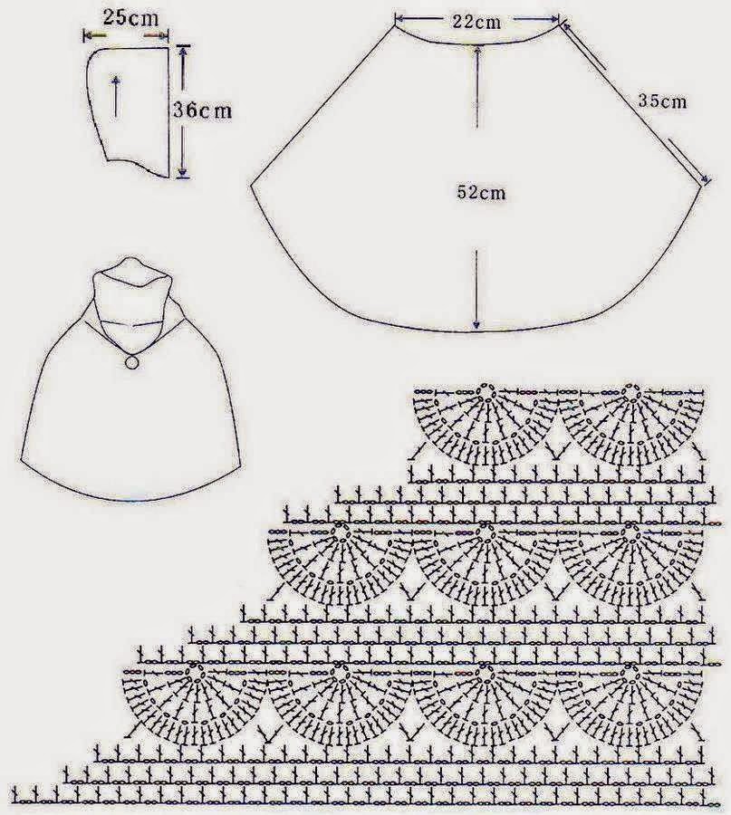 Схемы детских пончо. Пончо крючком схемы. Схема вязания пончо крючком. Пончо с капюшоном вязаное крючком схемы. Пелерина схема.