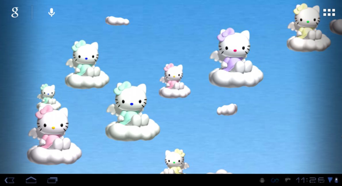 Download the Hello Kitty Fly Live Wallpaper Android Apps On