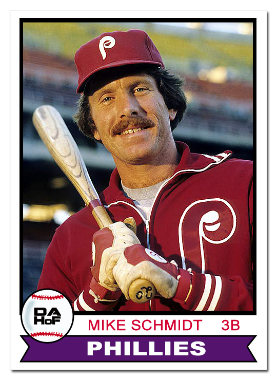 Mike Schmidt 1979 Topps #610 HOF, 3rd Base, Philadelphia Phillies