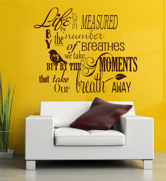 Inspirational Words Vinyl Wall Lettering Decals
