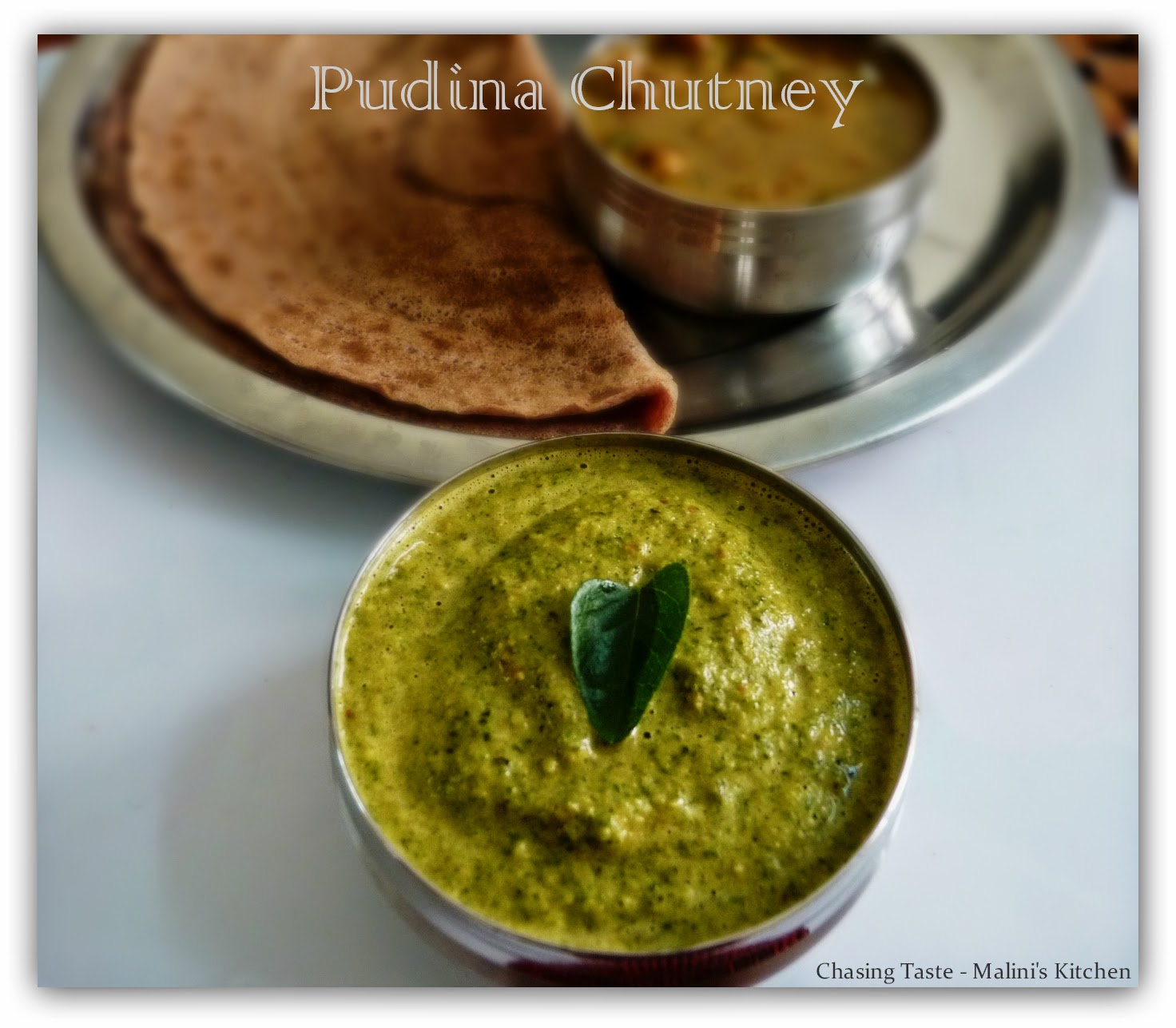 Chasing Taste Mint Chutney Recipe Pudina Chutney (with coconut) Recipe