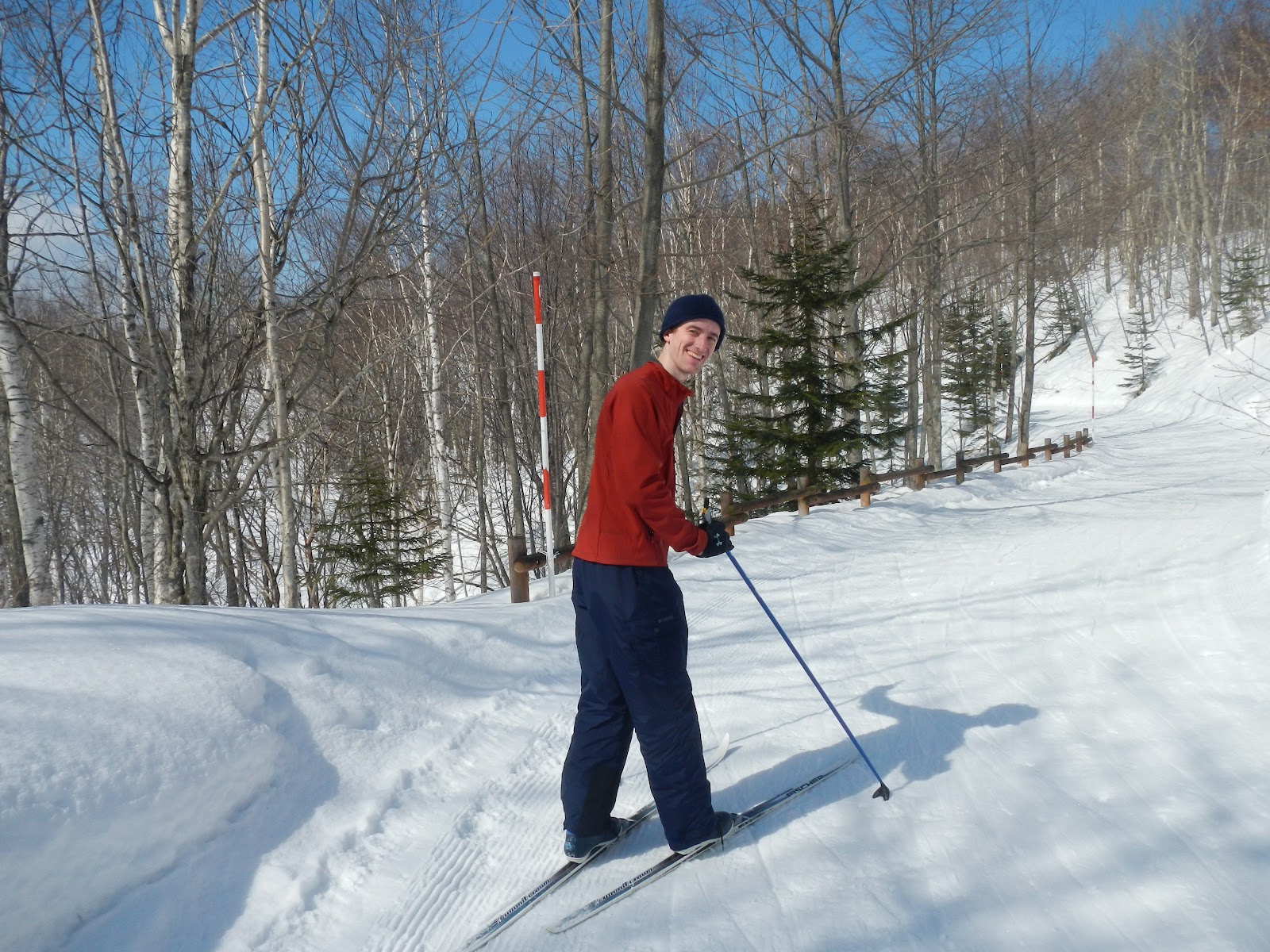 Kyle and Bre in Japan Crosscountry skiing