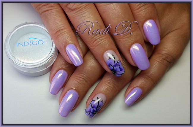 It`s all about nails Purple gel polish with Indigo