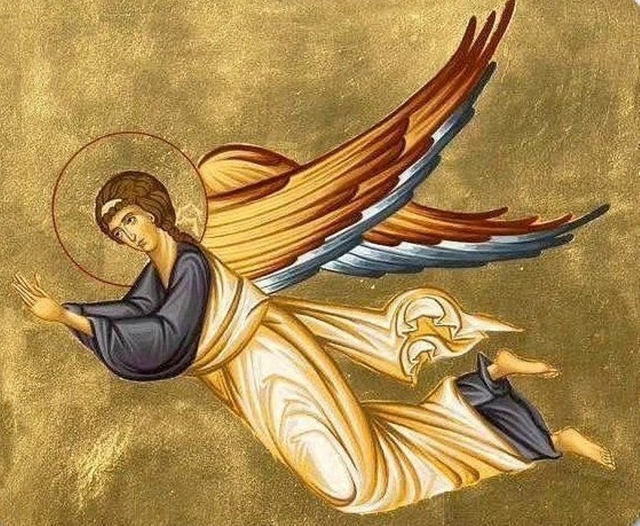 Ангел благословляющий. Икона Архангелы ангелы Серафимы херувимы. Херувимы Серафимы икона фреска. Ангел хранитель Херувим икона.