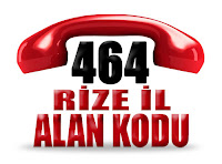 0464 Rize telefon alan kodu