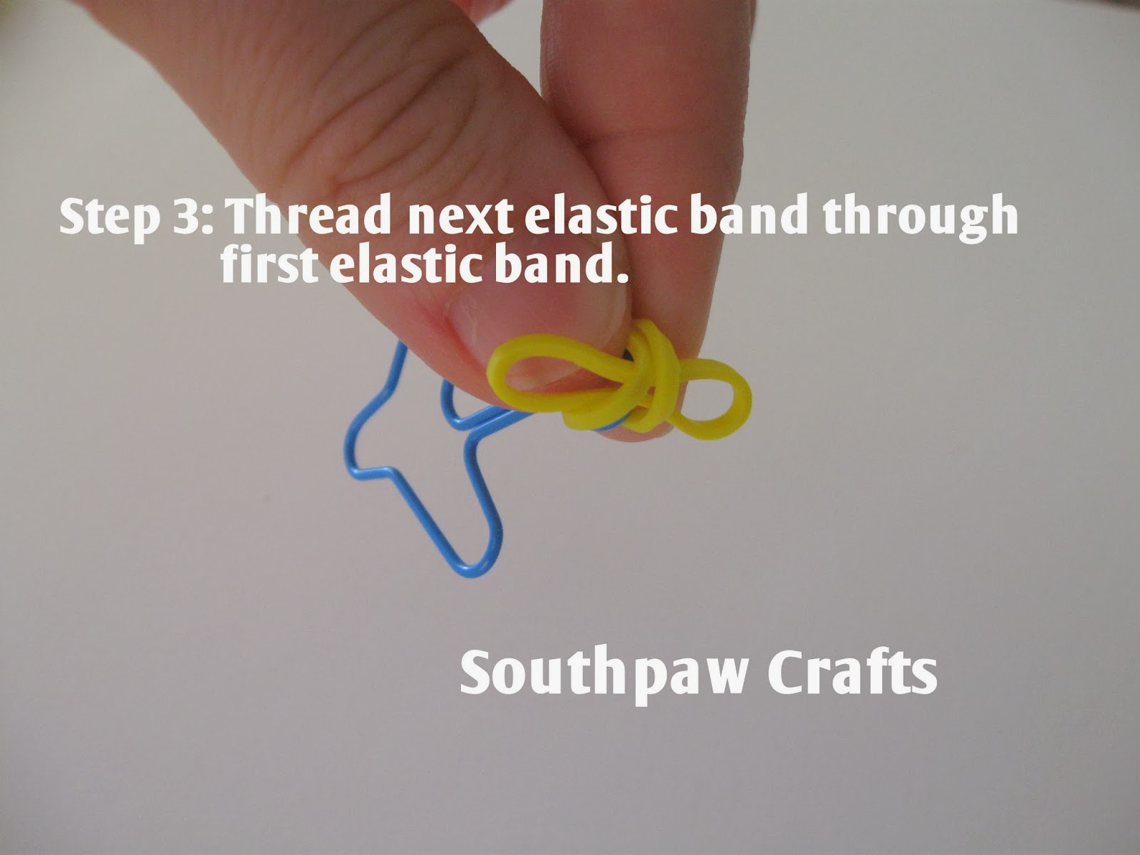 Southpaw Crafts Paper Clip Elastic Band Bracelets No Loom Required
