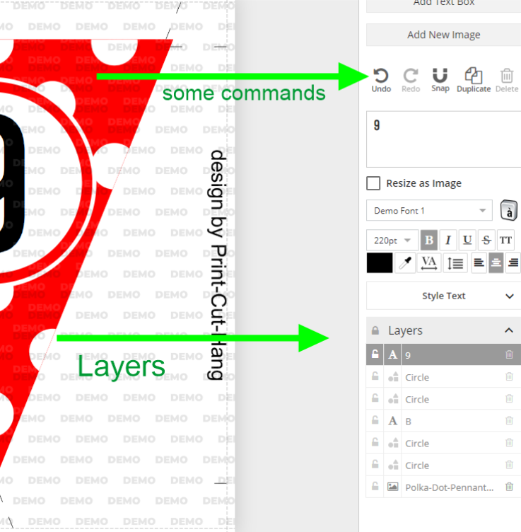 How to Edit Letters on Printable Bunting Banner